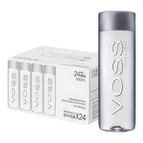 VOSS/芙丝330ml*24瓶/整箱矿泉水高端天然弱碱性饮用水瓶装水健身