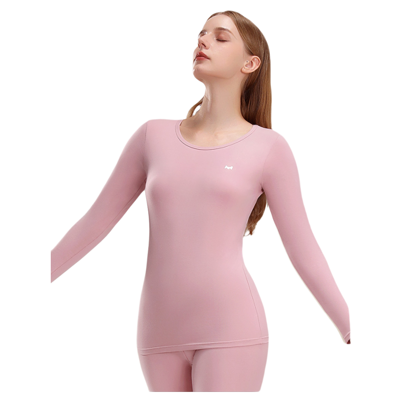 猫人保暖内衣女士纯棉抗菌秋衣裤