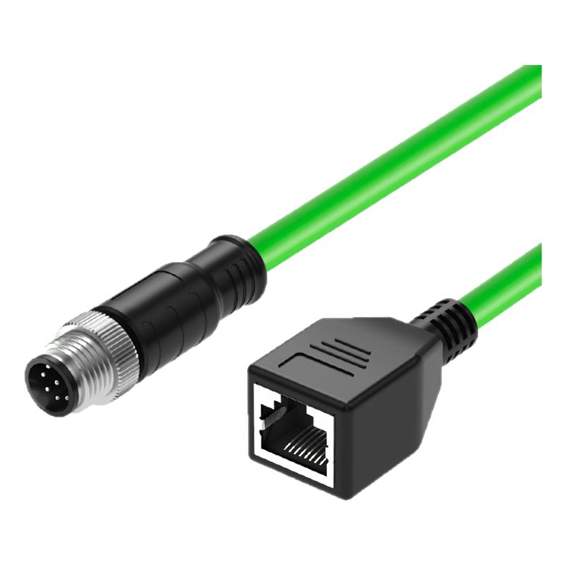 M12转RJ45母头千兆A/D/X型网线