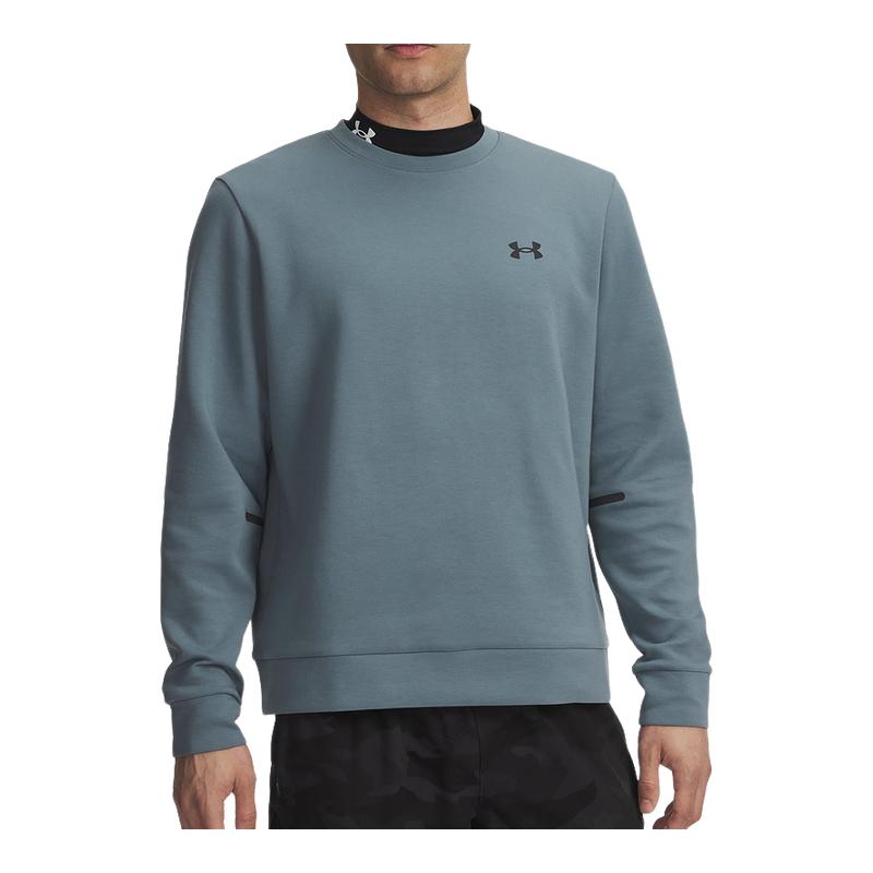 安德玛外套男士秋冬新款Unstoppable休闲运动圆领卫衣1381688-587