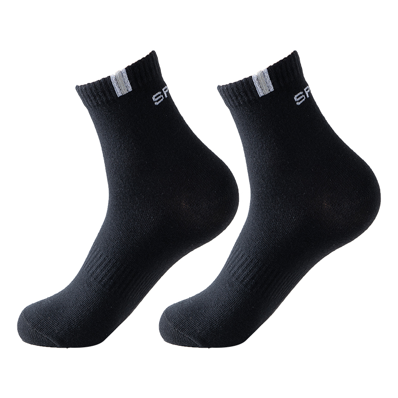 雅鹿防臭透气男士中筒袜运动