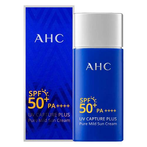 爱和纯/AHC防晒霜50ml小蓝瓶遮瑕易推开快速成膜SPF50+PA++++