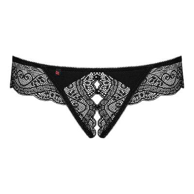 obsessive波兰进口欧洲原装女开裆睫毛蕾丝内裤性感