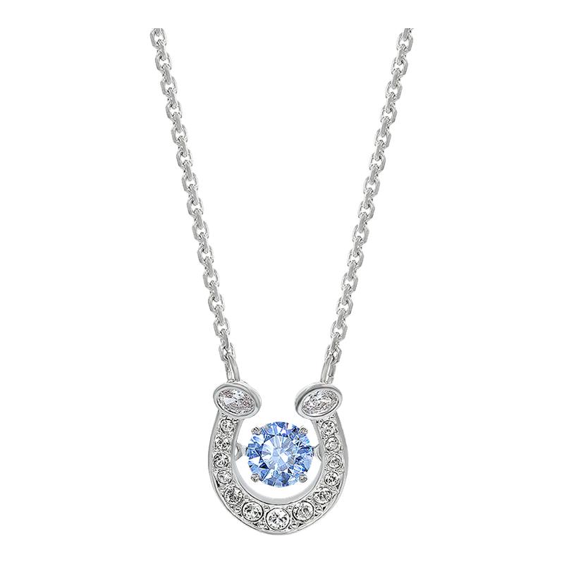 Swarovski/施华洛世奇2026年新品蓝色钻马蹄铁锁骨女项链5746562
