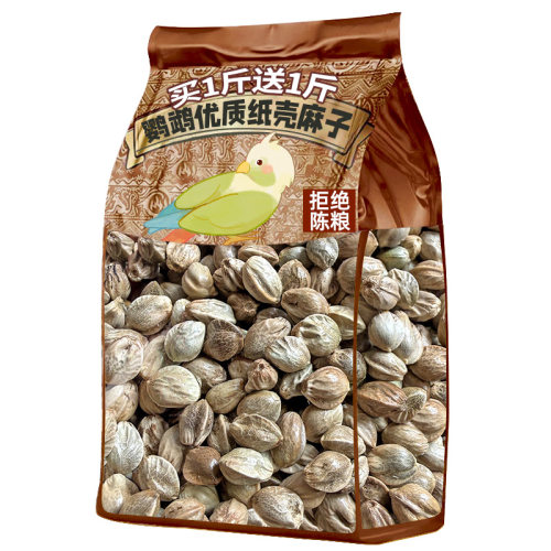 大颗粒优质纸壳麻子鹦鹉奖励粮食