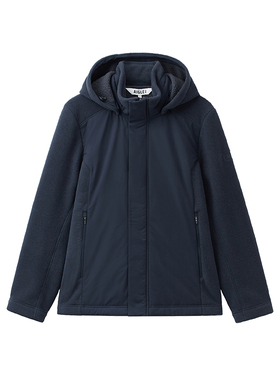 AIGLE艾高Polartec300加厚保暖锁温拉链抓绒内胆法式上衣男士外套