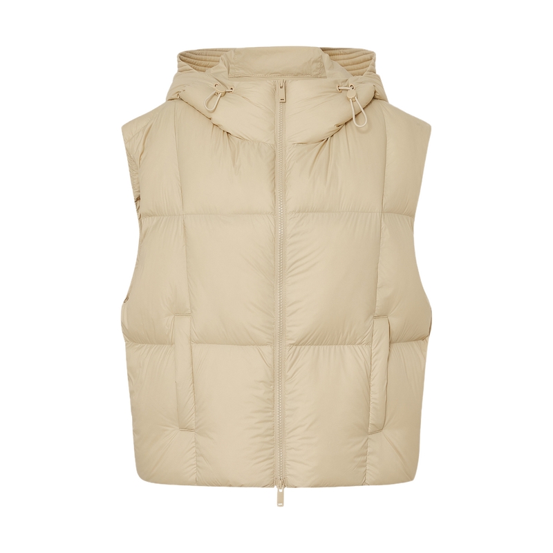 MOCO羽绒马甲鸭绒秋连帽