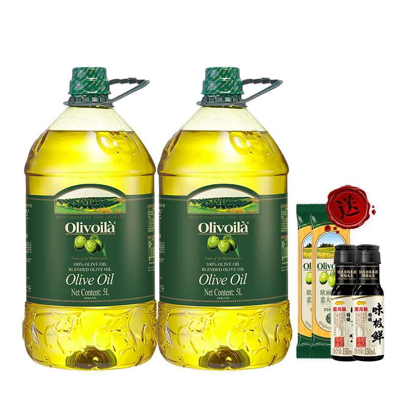 欧丽薇兰橄榄油5L大桶纯正食用油含特级初榨炒菜烹饪官方正品,粮油调味/速食/干货/烘焙,橄榄油,淘宝优惠券,粉丝福利购,淘宝优惠卷
