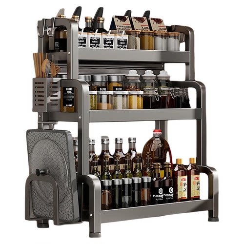 台面多功能调味品厨具用品收纳架多层架子筷子刀架厨房调料置物架