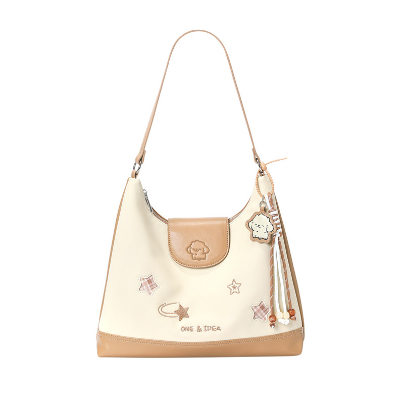 畹町软皮托特包26年春季繁星系列单肩腋下包休闲百搭通勤斜挎女包