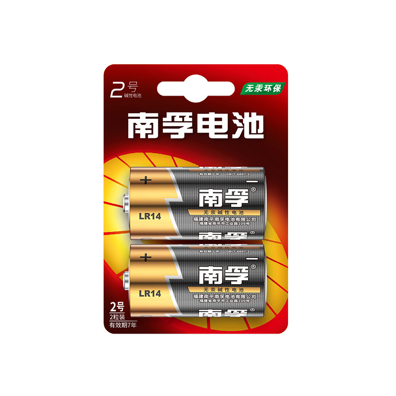 南孚电池2号/二号碱性玩具挂闹钟