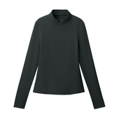 新款 蕉下女士半拉链打底衫 上衣中暖修身 秋季 摇粒绒肌底衣长袖 长衫