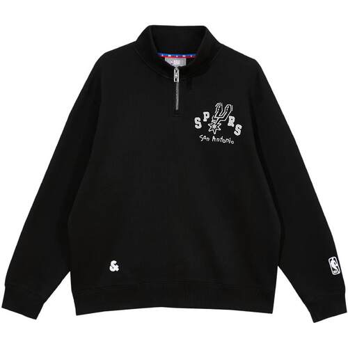 后背胶印图案，及刺绣字母，马刺队贴布装饰