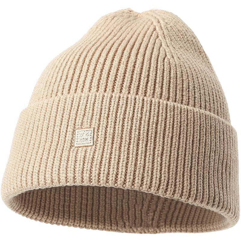 畹町纯色针织帽毛线帽