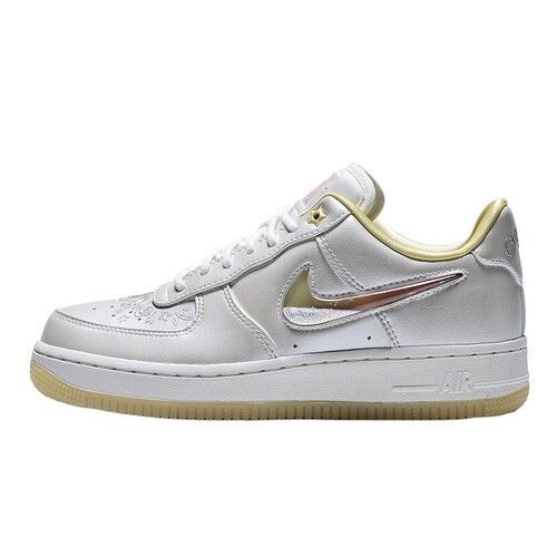 Nike耐克女鞋流沙珍珠白空军一号银闪AF1低帮运动板鞋IR8218-118