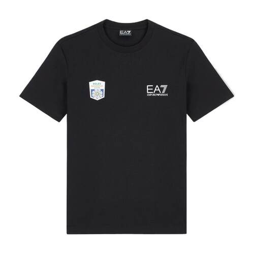 EA7/阿玛尼男士圆领短袖网球T恤