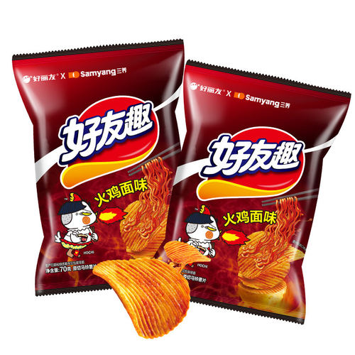 好丽友好友趣薯片火鸡面味