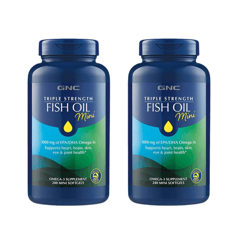 GNC健安喜omega3四倍rTG型鱼油深海鱼油软胶囊IFOS认证正品鱼肝油