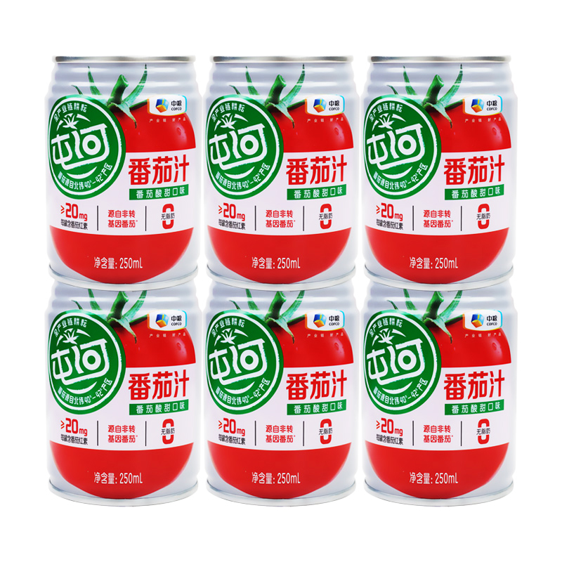 屯河番茄汁250ml原味饮料0脂肪
