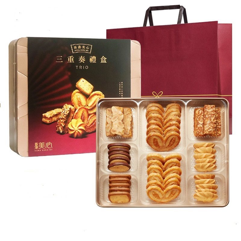 香港美心三重奏礼盒331g糕点黄油曲奇饼干脆酥条甜心酥年货送礼,零食/坚果/特产,曲奇饼干,淘宝优惠券,粉丝福利购,淘宝优惠卷
