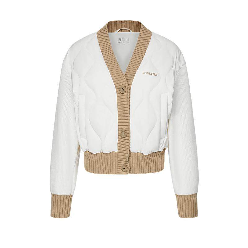 【鹅绒】波司登奥莱秋季轻薄针织羽绒服外穿v领明星同款高级感