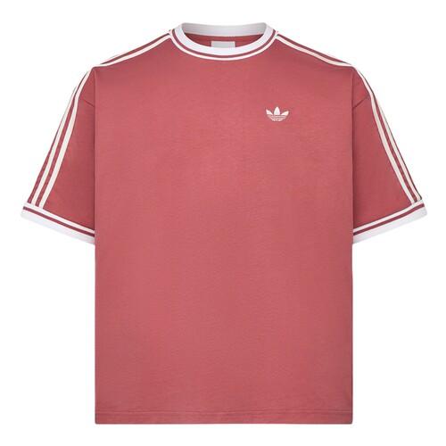 adidas阿迪达斯三叶草三条纹宽松半袖2026夏秋男短袖T恤 KW5691