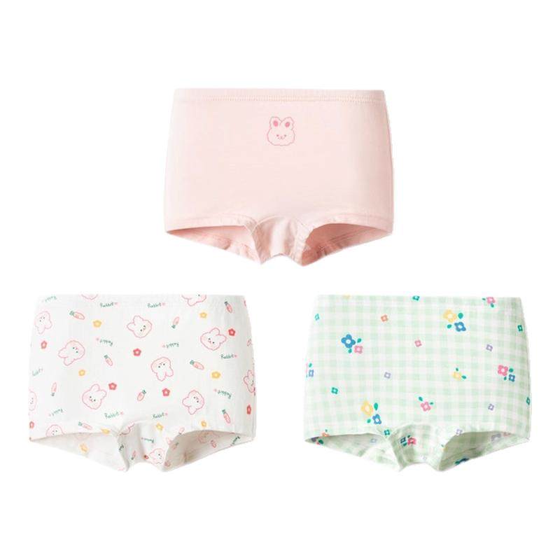 巴拉巴拉女童内裤棉平角秋季新款儿童四角短裤亲肤萌不夹PP三条装,童装/婴儿装/亲子装,内裤,淘宝优惠券,粉丝福利购,淘宝优惠卷