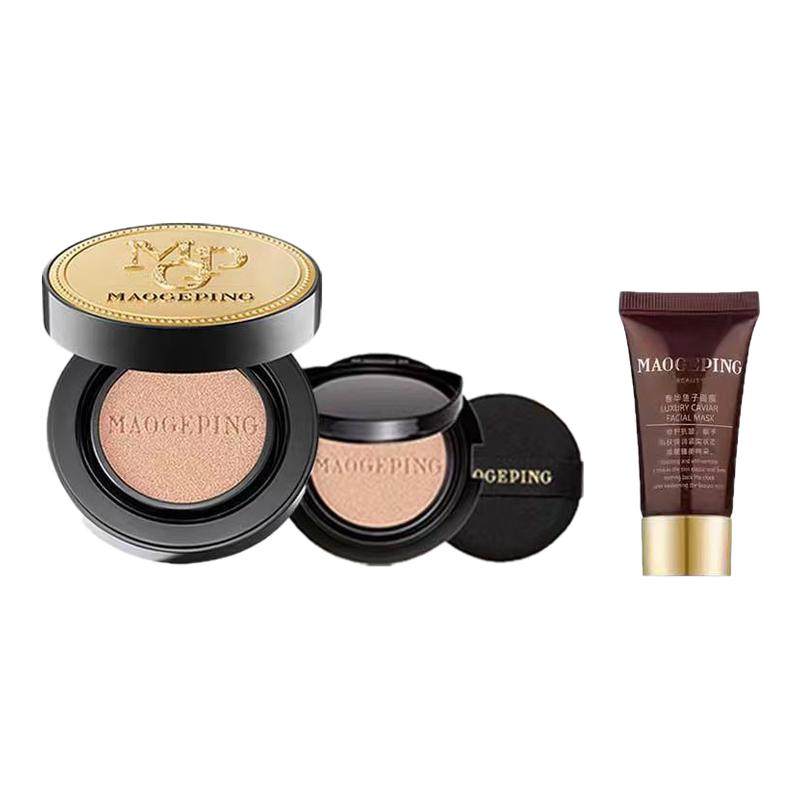 毛戈平鱼子酱气垫粉底液遮瑕持久