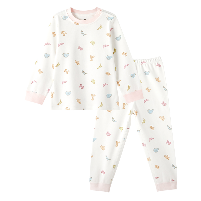 Goodbaby好孩子秋衣秋裤套装男女宝秋冬纯棉保暖内衣儿童打底睡衣