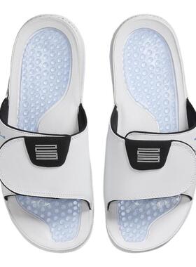 Nike耐克男拖鞋JORDAN HYDRO XI白蓝休闲沙滩鞋一字拖FN2452-104