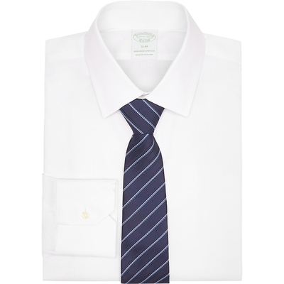 布克兄弟25男士纯色正装衬衫