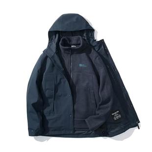 JackWolfskin狼爪新款 休闲抓绒三合一冲锋衣5123251 EISWALD男士