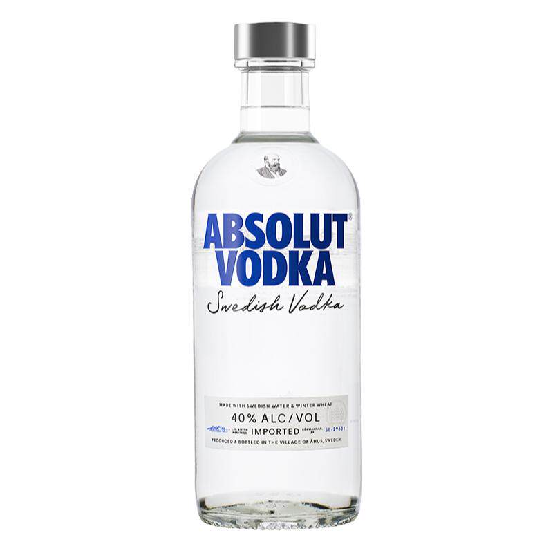 ABSOLUT绝对伏特加酒经典原味500ml瑞典原装进口洋酒调酒官旗by