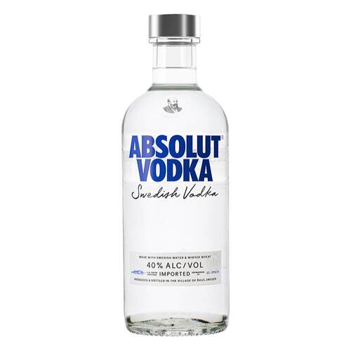 ABSOLUT绝对伏特加酒经典原味500ml瑞典原装进口洋酒调酒官旗by