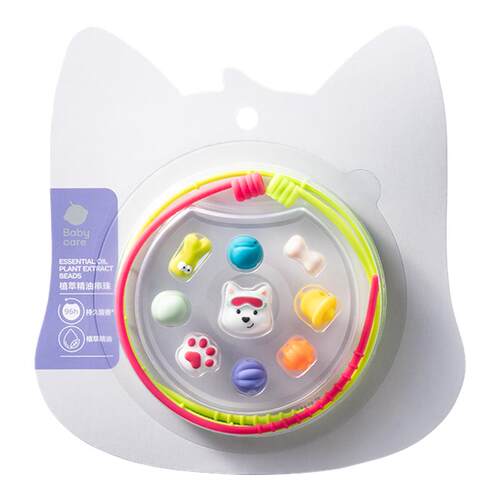babycare精油手链串西高地项链儿童户外居家便携手环项链可爱串珠