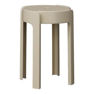 塑料圆凳子家用加厚结实耐用客厅餐厅备用凳可叠放摞叠餐桌高椅子