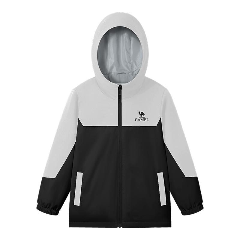 骆驼儿童外套三合一户外运动中大童装加绒防风防水夹克男女童秋冬