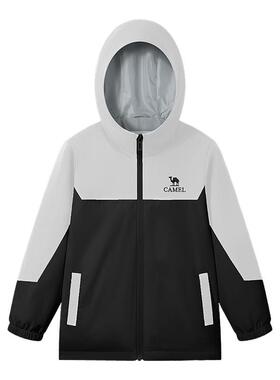 骆驼儿童外套两件套户外运动中大童装防风防泼水夹克男女童春秋