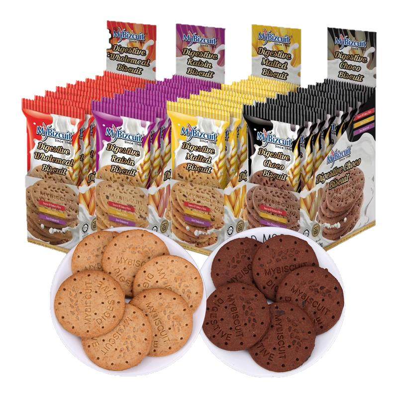 马来西亚进口麦比客全麦葡萄可可粗粮消化饼干代餐早餐休闲零食品