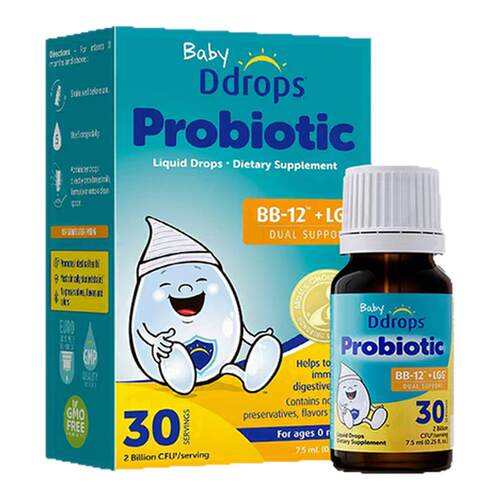 Ddrops滴卓思BB12+LGG益生菌婴幼儿肠道益生菌滴剂宝宝肠胀气