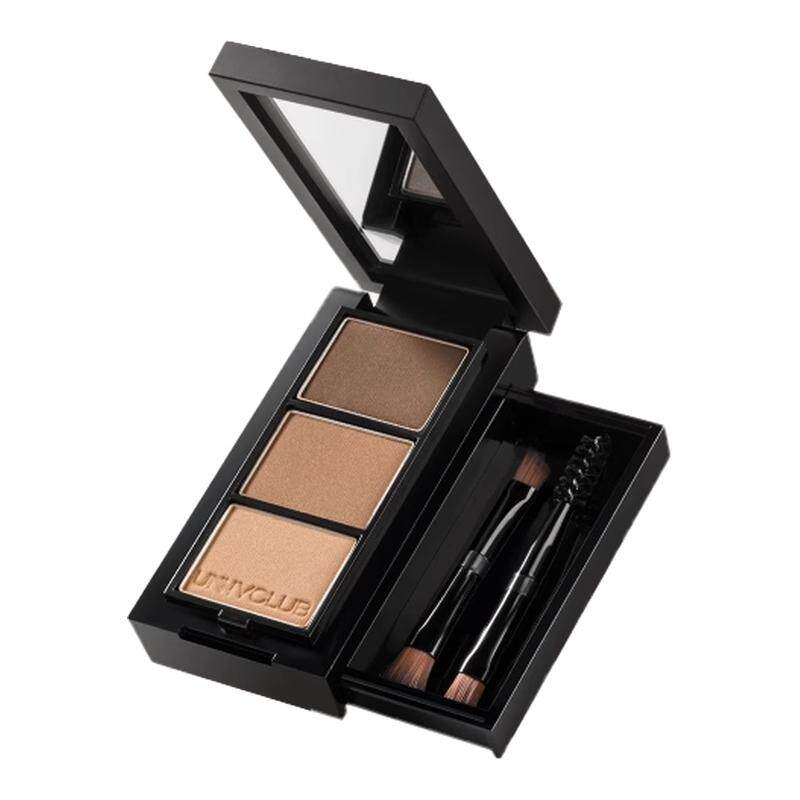 【正品保障】unny眉粉三色盘防水防汗不脱色持久修容眼影一体