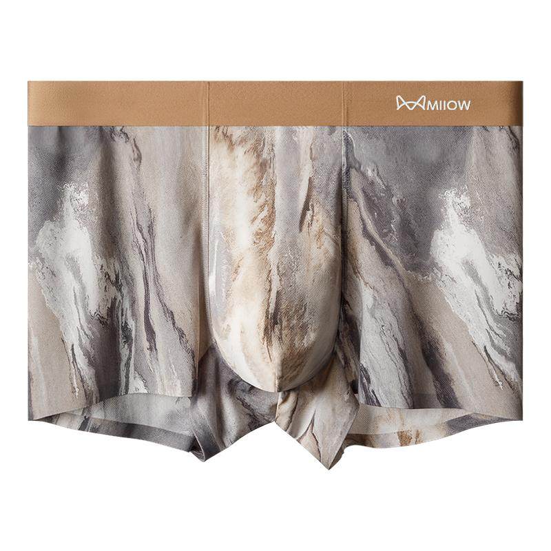 猫人男士内裤男款无痕冰丝桑蚕丝10A抗菌四角短裤衩男生平角底裤,女士内衣/男士内衣/家居服,男平角内裤,淘宝优惠券,粉丝福利购,淘宝优惠卷