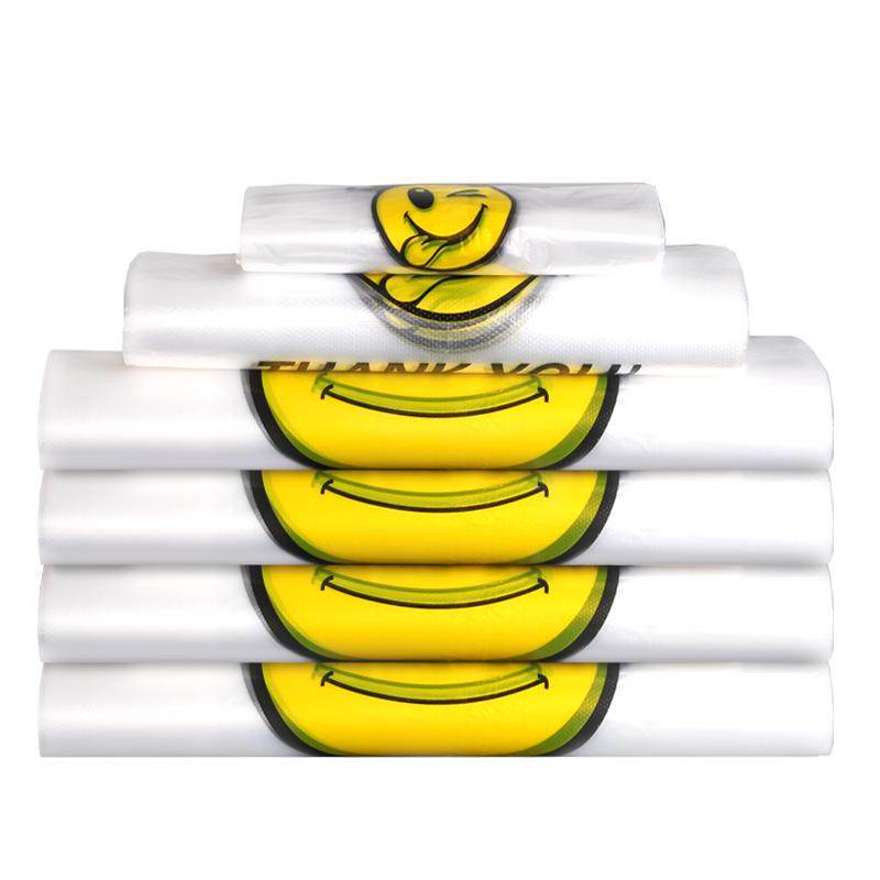 张记笑脸塑料袋做透明商用批发加厚打包背心袋手提方便大号拎袋子,家庭/个人清洁工具,家用垃圾袋,淘宝优惠券,粉丝福利购,淘宝优惠卷