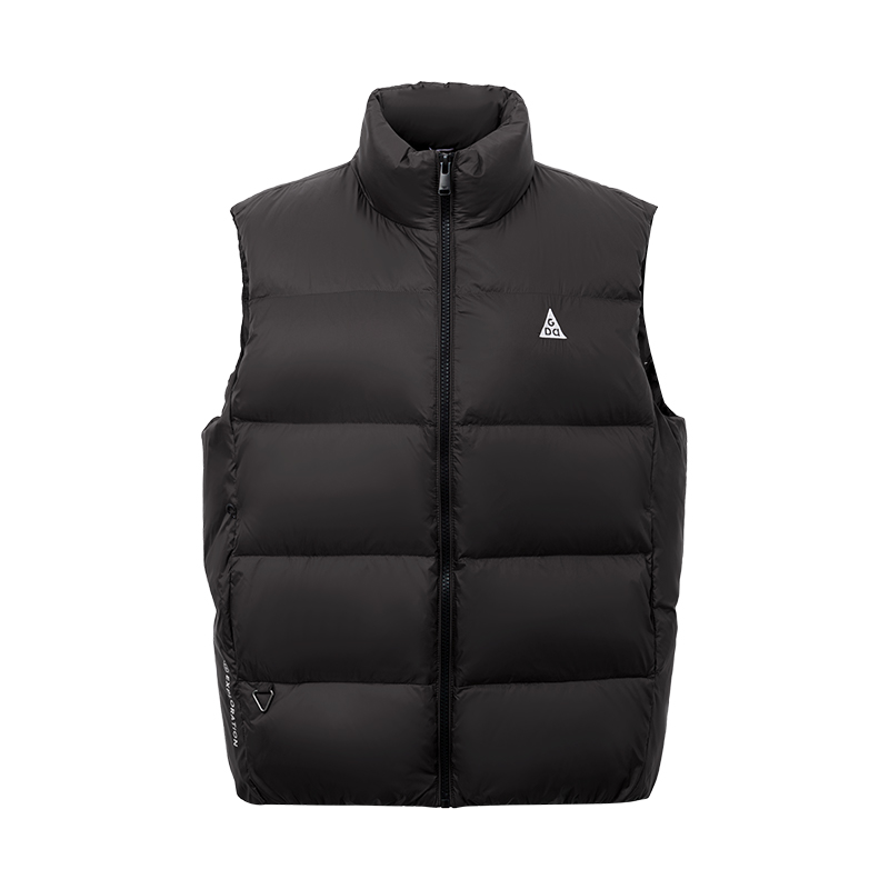 雅鹿男士羽绒马甲外穿2025秋季新款运动休闲保暖轻便立领鸭绒背心