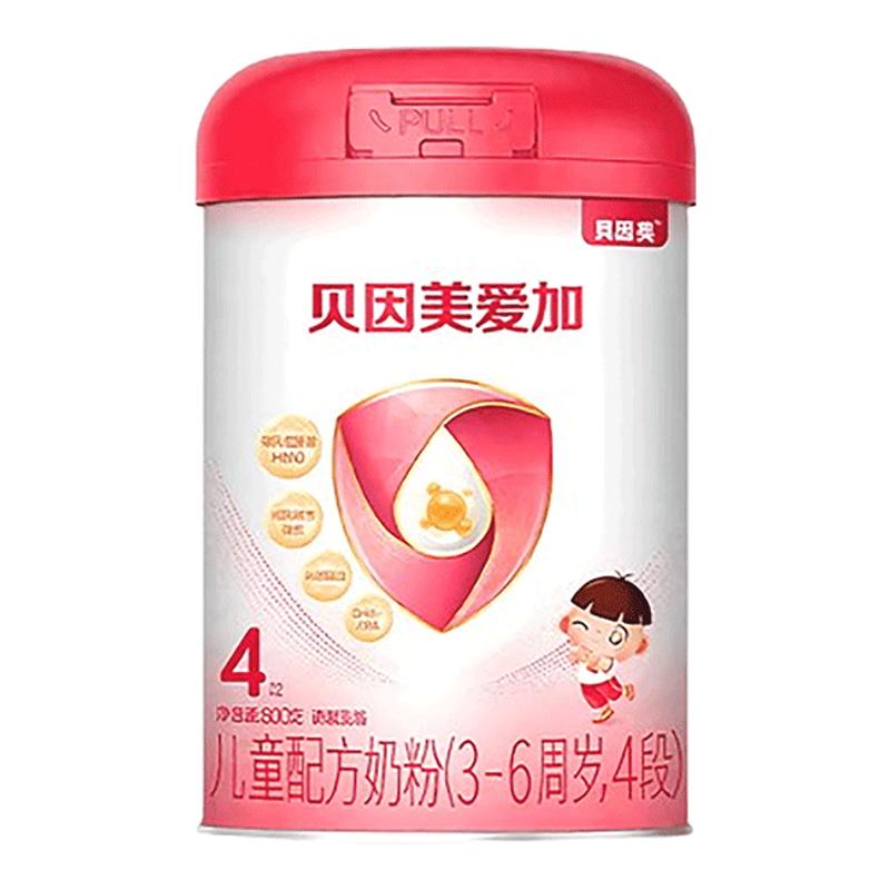 贝因美奶粉4段粉爱加奶粉3-6周岁配方奶粉800g克1罐官方正品旗舰