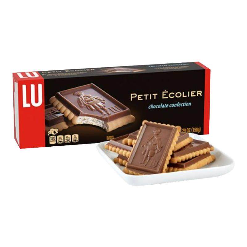 法国进口LU露怡牛奶巧克力饼干零食下午茶纯可可节日送礼物盒年货