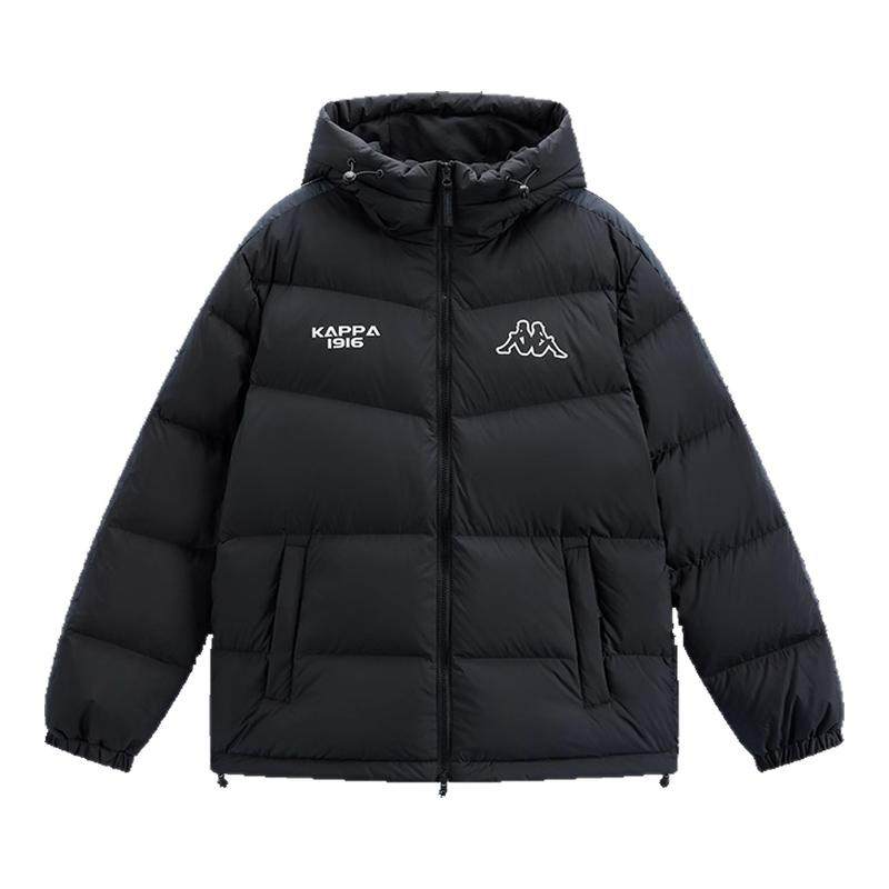 Kappa卡帕男装女装2025冬季新款保暖连帽条纹羽绒服K0FZ2YY08D,运动服/休闲服装,运动羽绒服,淘宝优惠券,粉丝福利购,淘宝优惠卷