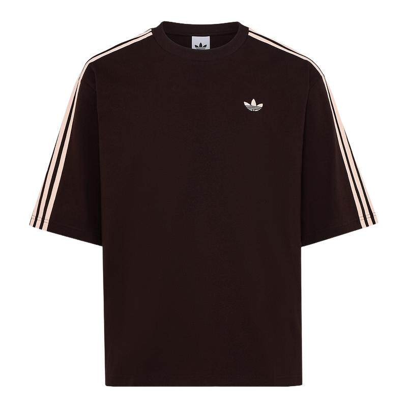 adidas阿迪达斯三叶草纯棉运动短袖T恤26夏男大号版型半袖 KG6333