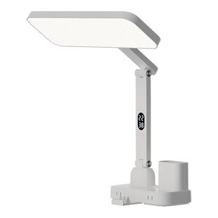 小艾语音时钟台灯护眼学习专用防近视学生书桌宿舍床头带USB插座