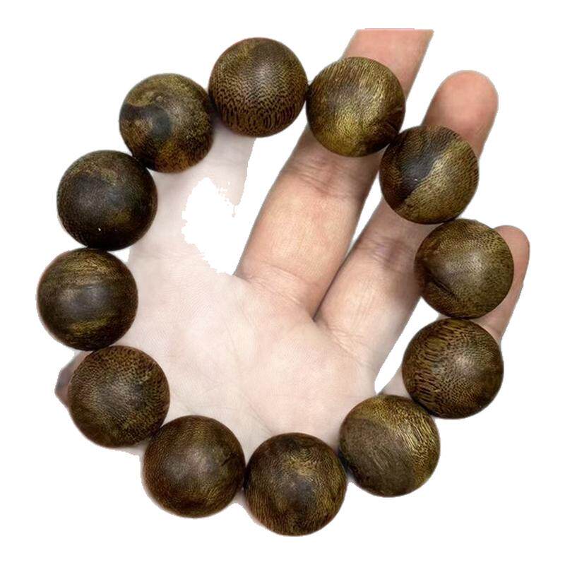 真品天然高油奇楠沉香手串男女文玩佛珠碎料手链正品官方旗舰店